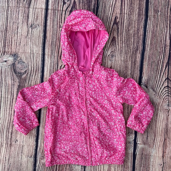 GAP Other - Pink Floral Hooded Jacket